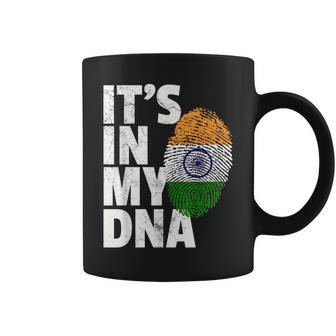 It's In My Dna India Flag Indian Novelty Coffee Mug | Mazezy