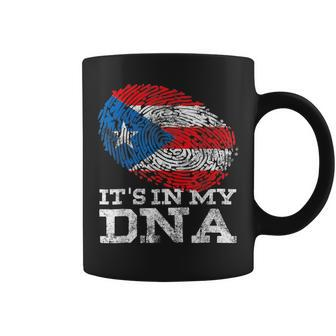 It's In My Dna Puerto Rico Rican Hispanic Heritage Month Coffee Mug | Mazezy DE