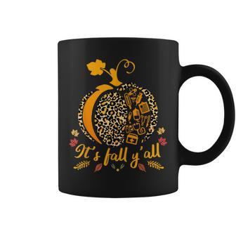 It’S Fall Y’All Pumpkin Leopard Print Nurse Halloween Halloween Coffee Mug | Mazezy