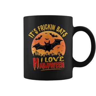 Its Frickin Bats I Love Halloween Halloween Funny Gifts Coffee Mug | Mazezy