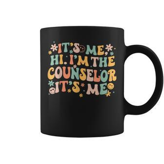Its Me Hi Im The Counselor Its Me Groovy Back To School Coffee Mug - Seseable