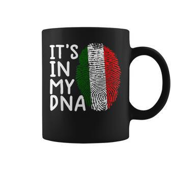 Its In My Dnaitalian Italy Flag Italian Roots Coffee Mug | Mazezy