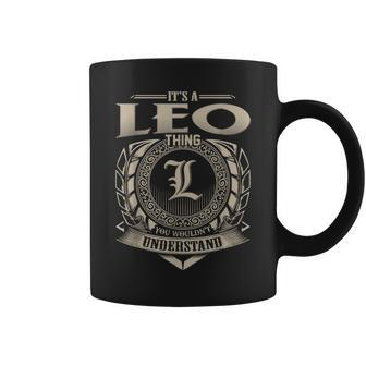 It's A Leo Thing You Wouldn't Understand Name Vintage Coffee Mug - Seseable