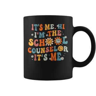 Its Me Hi Im The School Counselor Groovy Back To School Coffee Mug - Seseable