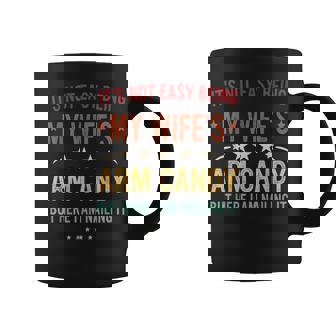 It's Not Easy Being My Wife's Arm Candy Here I Am Nailing It Coffee Mug | Mazezy