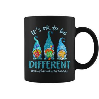 Its Ok To Be Different Autism Awareness Gnomes Coffee Mug - Seseable