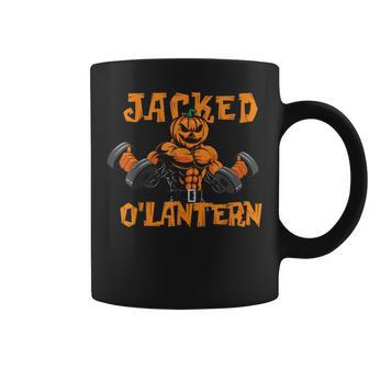 Jacked O'lantern Halloween Gym Workout Lifting Pumpkin Coffee Mug - Thegiftio UK