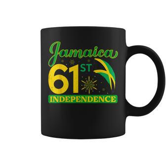 Jamaica 61St Independence Day Celebration Jamaican Flag Coffee Mug - Seseable