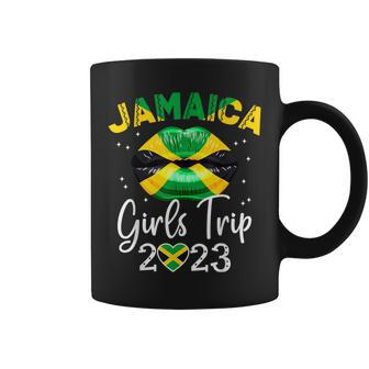 Jamaica Girls Trip Vacation Travel Matching Lips 2023 Coffee Mug - Monsterry AU
