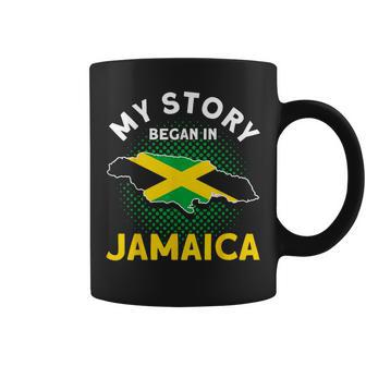 Jamaican Moms Jamaica Lovers My Story Began In Jamaica Pride Coffee Mug - Seseable