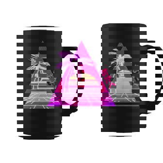 Japanese Vaporwave Funny Otaku 90S Retro Palm Tree Gift 90S Vintage Designs Funny Gifts Coffee Mug | Mazezy