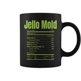 Jello Mold Green Lime Dessert Nutrition Facts Label Matching Facts Funny Gifts Coffee Mug | Mazezy