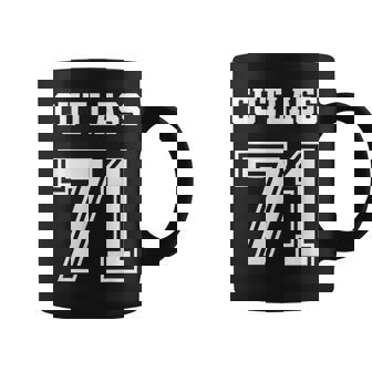 Jersey Style Cutlass 71 1971 Old School Vintage Muscle Car Coffee Mug | Mazezy