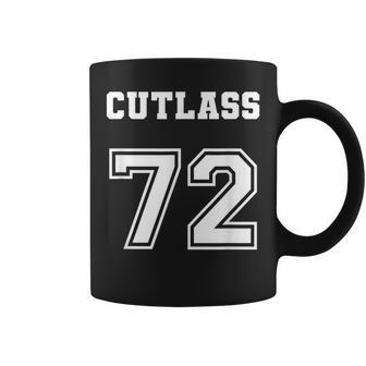 Jersey Style Cutlass 71 1972 Old School Muscle Car Coffee Mug | Mazezy