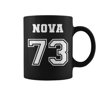 Jersey Style Nova 73 1973 Classic Old School Muscle Car Coffee Mug | Mazezy