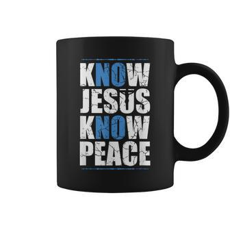 Jesus Love Bible Know Jesus Know Peace No Jesus No Peace Coffee Mug - Monsterry AU