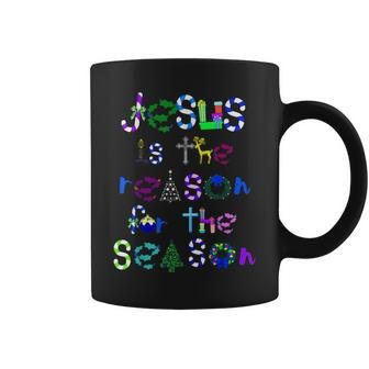 Jesus Is The Reason For The Season Cute Christmas Coffee Mug | Mazezy