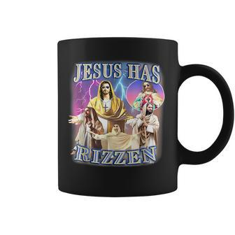Jesus Has Rizzen Christian Bible Faith Cross Coffee Mug - Seseable