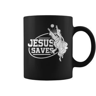 Jesus Saves Volleyball Girls Women Coffee Mug | Mazezy