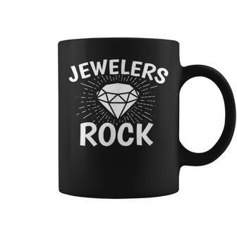 Jewelers Rock Geoscience Bench Jeweler Profession Clothes Coffee Mug | Mazezy