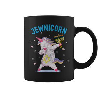 Jewnicorn Unicorn Happy Hanukkah Coffee Mug - Thegiftio UK