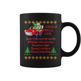 Jingle Bell Biden Xmas Santa Trump 4 Ugly Christmas Sweater Coffee Mug | Mazezy AU