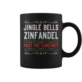 Jingle Bells Zinfandel Pass The Cabernet Wine Christmas Xmas Coffee Mug | Mazezy