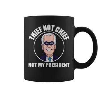Joe Biden Is Not My President Funny Anti Joe Biden Coffee Mug | Mazezy