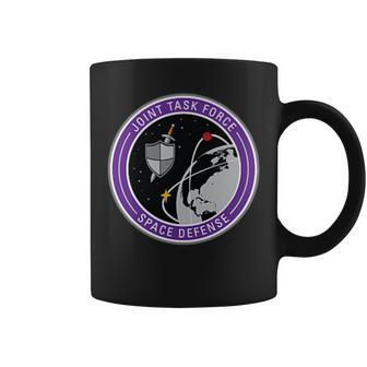 Joint Task Force Space Defense Usspacecom Shield Coffee Mug | Mazezy