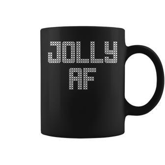 Jolly Af T Ugly Christmas Party Xmas Coffee Mug - Monsterry AU