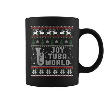 Joy Tuba World Christmas Ugly Sweater Coffee Mug - Seseable
