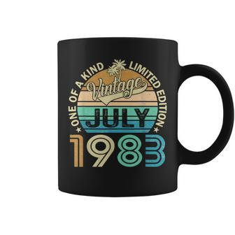 July 1983 Funny Vintage 40Th Birthday Gift For Men Women Coffee Mug | Mazezy