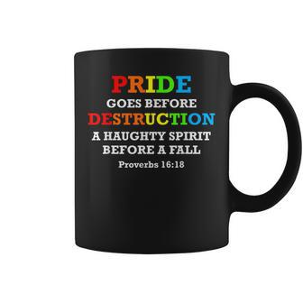 June Pride Proverbs 1618 Bible Verse Parade Month Coffee Mug | Mazezy
