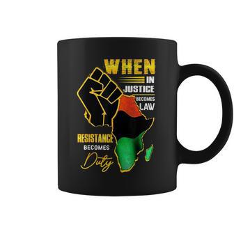 Junenth 1865 Africa Fist Map June 19Th Men Women Kids Coffee Mug | Mazezy