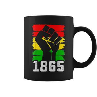 Junenth 1865 Fist Black History Month African Pride Coffee Mug | Mazezy