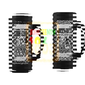 Junenth 1865 Leopard Skin Black History African American Coffee Mug | Mazezy