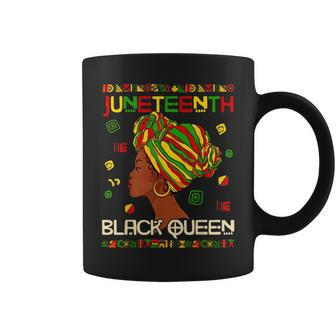 Junenth 1865 Queen Pride Freedom Black African Women Girl Coffee Mug | Mazezy