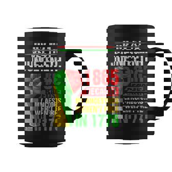 Junenth Because My Ancestors Black Men Women Boys Girls Coffee Mug | Mazezy