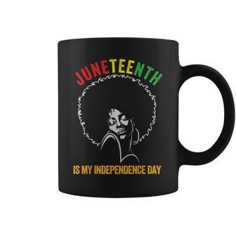 Junenth Black Afro Women African American Freedom June 19 Coffee Mug | Mazezy