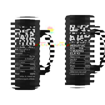 Junenth Black King Nutritional Facts Melanin Fathers Day Coffee Mug | Mazezy