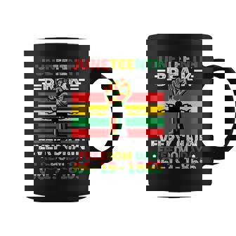 Junenth Break Every Chain Freedom Day 1865 Afro American Coffee Mug - Seseable