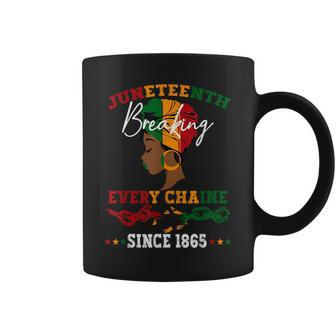 Junenth Breaking Every Chain Since 1865 Women Men Coffee Mug | Mazezy