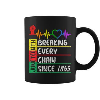 Junenth Breaking Every Chain Since 1865 Women Men Kids Coffee Mug | Mazezy