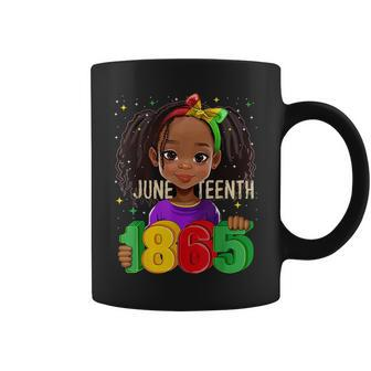 Junenth Celebrating 1865 Melanin Black Girl Kid Toodlers Coffee Mug - Seseable