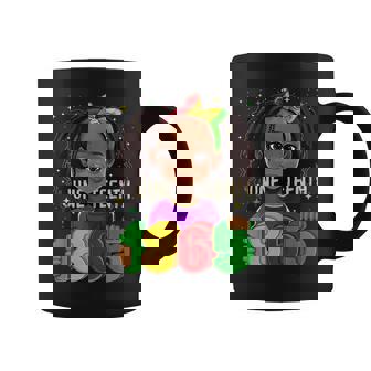 Junenth Celebrating 1865 Melanin Black Girl Kid Toodlers Coffee Mug - Seseable