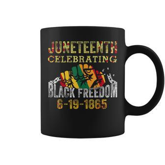 Junenth Celebrating Black Freedom 1865 African American Freedom Funny Gifts Coffee Mug | Mazezy