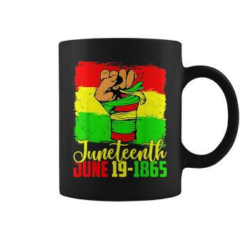 Junenth Fist Celebrate Black Freedom 1865 Black History Coffee Mug | Mazezy