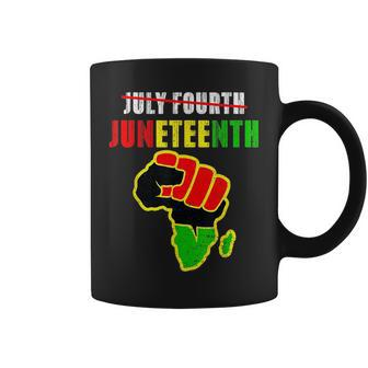 Junenth Fist Men Women Black History African American Coffee Mug | Mazezy
