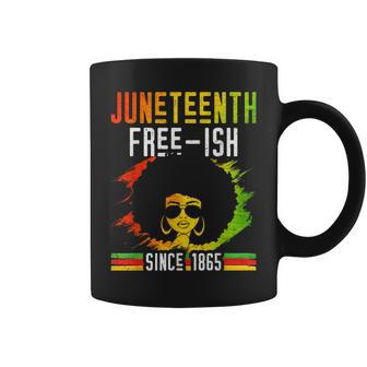 Junenth Free-Ish Since 1865 Africa Black American Us Usa Coffee Mug - Seseable