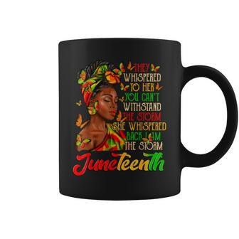 Junenth I Am The Storm Black Women Black History Month Coffee Mug | Mazezy